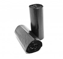 Пакет мусорный 200л ПВД 50мкм черный (10шт/рул)