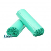 Мешки для мусора 60 литров, 60х74 см., ПСД в рулонах по 20 штук, зеленые, стандарт