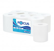 Полотенце бумажное 1сл 280м Focus Jumbo центральная вытяжка белое (5036889) (6 шт.)