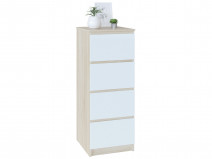 Комод Сокол Т-4Р Дуб Сонома / Белый