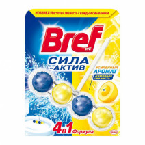 Подвеска- шарик для унитаза ЛИМОННАЯ СВЕЖЕСТЬ BREF СИЛА-АКТИВ 50г 1/10