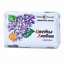 Туалетное мыло ЦВЕТЫ ЛЮБВИ СИРЕНЬ 90г 1/6/72