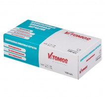 Перчатки виниловые неопудренные ToMoS 100шт/упак L