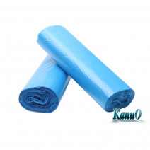 Мешки для мусора 120 литров, 70х110 см., ПСД в рулонах по 10 штук, синие, стандарт.