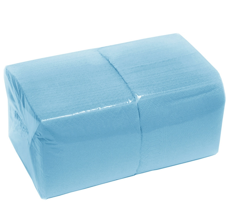 Салфетки бумажные 1сл 24х24см 400л/упак Complement пастель голубые