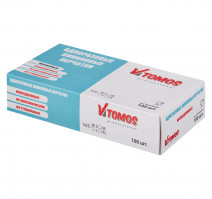 Перчатки виниловые неопудренные ToMoS 100шт/упак S