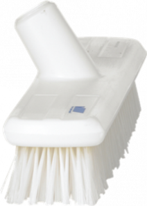 Щётка скребковая поломойная с ворсом на эпоксидной смоле, 290 мм, жёсткий ворс, белая