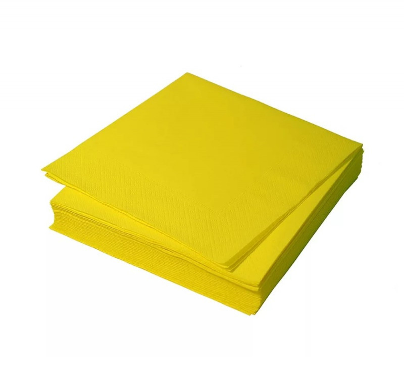 Салфетки бумажные 2сл 24х24см 250л/упак TaMbien желтые