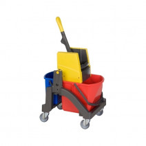 Тележка для влажной уборки Aquva VERMOP на базе, 2 ведра:17л и 6л, отжим 1/1