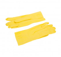Перчатки резиновые S с хлопковым напылением