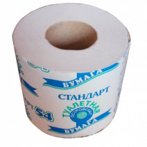 Туалетная бумага серая Островская 1сл, 35м