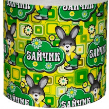 Туалетная бумага серая ЗАЙЧИК 1сл, 33м. на втулке 1/48