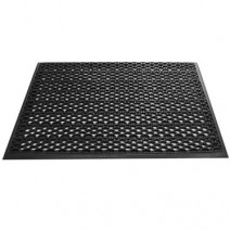 Грязезащитный входной коврик из ПВХ-модулей Scrub-10 чёрный, SC46BL