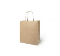 Пакет бумажный 320х200х370мм крафт, с кручеными ручками (200 шт.)