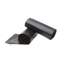 Мешки для мусора 60 литров, 60х74 см., ПСД в рулонах по 20 штук, черные, стандарт