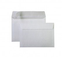 Конверт А6 114х162 белый, 70-80г/м с отрывной полосой