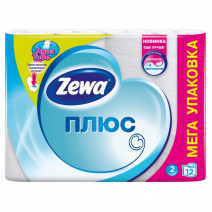 Туалетная бумага белая ZEWA PLUS 2сл, 23м, 184л, 12шт 1/7