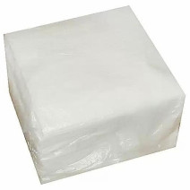 Салфетки бумажные белые 24*24см, 1сл, 100л 1/60