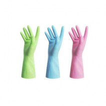 Перчатки резиновые Libry Премиум винил рр 8-М, розовые 1/12 1/144