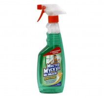 Средство для мытья стекол 500мл Мистер Мускул с нашатырным спиртом курок