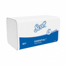 Полотенце бумажное белое KIMBERLY SCOTT® ESSENTIAL пол.бум. бел. 1сл, 340л, 21*20см, Zсл 15/1