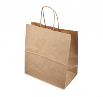 Пакет бумажный 320х180х370мм крафт с кручеными ручками (250 шт.)