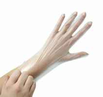 Перчатки TPE (термопластэластомер) неопудренные ToMoS 100шт/упак M