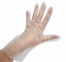Перчатки TPE (термопластэластомер) неопудренные ToMoS 100шт/упак L