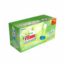 Запасной блок для унитаза ЦИТРУСОВЫЙ БРИЗ диски чистоты ТУАЛЕТНЫЙ УТЕНОК 38гр 1/10