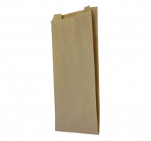 Пакет бумажный 140х60х250мм, крафт (2500 шт.)