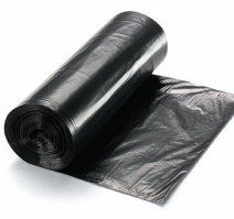 Пакет мусорный 120л ПВД 40мкм черный (20шт/рул)