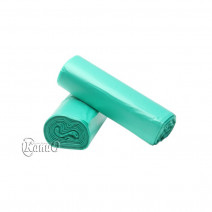 Мешки для мусора 35 литров, 50х58 см., ПСД в рулонах по 30 штук, зеленые, стандарт