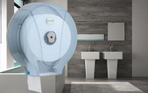 Диспенсер для туалетной бумаги в больших рулонах, Виалли MJ2T прозрачный