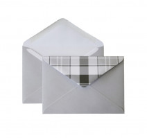 Конверт C6 114х162 100 г/м2 серый, клетка