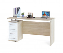 Компьютерный стол Сокол КСТ-105 Дуб Сонома / Белый