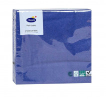 Салфетки бумажные 3сл 33х33 20л/упак DUNI синие (104052)