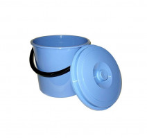 Ведро 12л пластиковое с крышкой