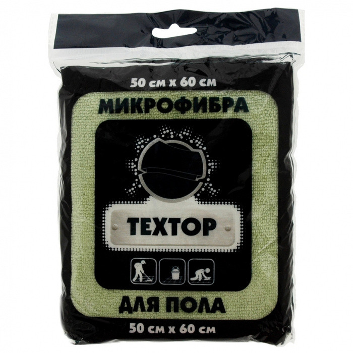 Салфетка для пола микрофибра TEXTOP 50*60см 1/100