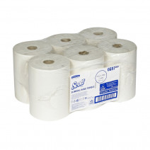 Полотенца в рул. SCOTT Slimroll 1-сл, 190м, белые, 1/6