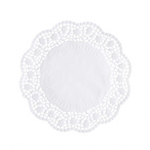 Салфетки ажурные белые PAPSTAR Ø-20см,100шт 1/20