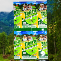 Инсектецидные пластины от комаров FAMILY ТАЙГА 10шт 1/100