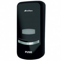 Диспенсер наливной для жидкого мыла пластик, черный KSITEX SD-1369В 1л 1/1