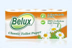 Туалетная бумага белая BELUX 2сл, 20м, 170л, 8шт.