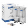 Диспенсер наливной для жидкого мыла, пластик, хром/прозрачный BXG-SD-2006С 800мл (400мл*2) 1/1