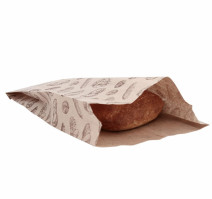 Пакет для хлеба 200х50х320, крафт 40, принт Булки (500 шт.)