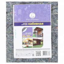 Тряпка для пола хлопок, серая НАБИВНАЯ РУСАЛОЧКА 80*100см 1/20