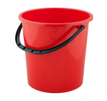 Ведро 7л пластиковое круглое красное