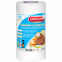 Салфетка целлюлоза в рулоне UNICUM STOPЖИР 23,5*30см, 60шт 1/12