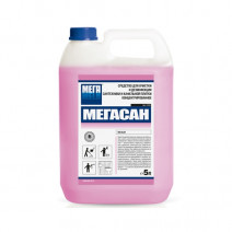 Средство концентрированное для очистки и дезинфекции сантехники и кафельной плитки МЕГАСАН 5л 1/1
