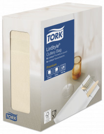 Конверты для столовых приборов Tork LinStyle, Premium, 60 листов, кремовые